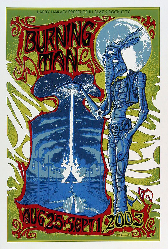 Todd Lovering Burning Man 2003 Poster