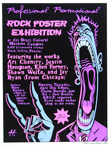 Justin Hampton Rock Poster Exhibition Poster