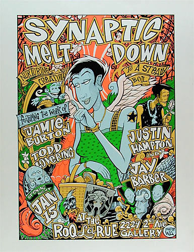 Jamie Burton Synaptic Meltdown Poster