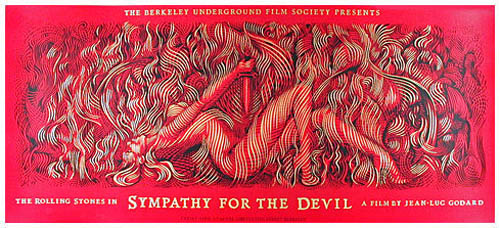 John Seabury Jean-Luc Godard Rolling Stones Sympathy For The Devil Movie Poster