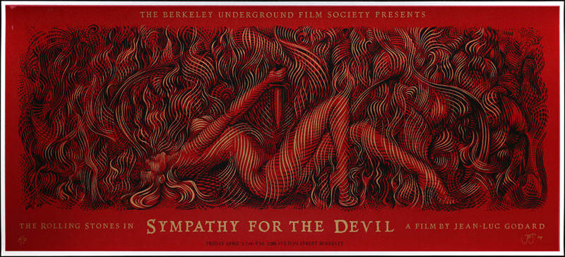 John Seabury Jean-Luc Godard Rolling Stones Sympathy For The Devil Movie Poster