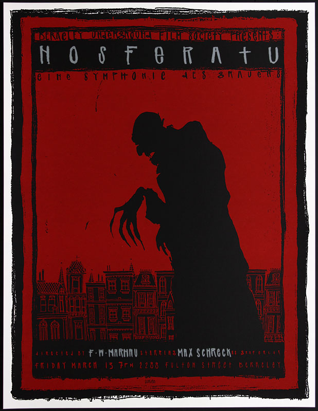 Scrojo F.W. Murnau Max Schreck Nosferatu Movie Poster