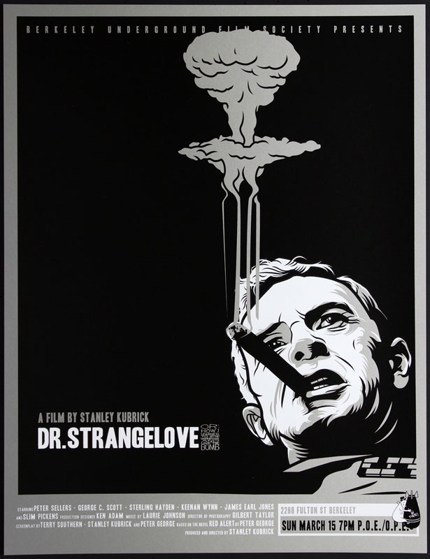 Scrojo Stanley Kubrick Dr. Strangelove Movie Poster