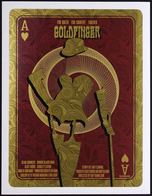 Alien Corset - David O'Daniel James Bond 007 - Goldfinger Movie Poster