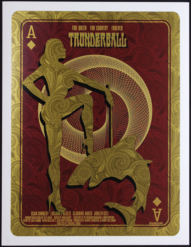 Alien Corset James Bond 007 - Thunderball Movie Poster