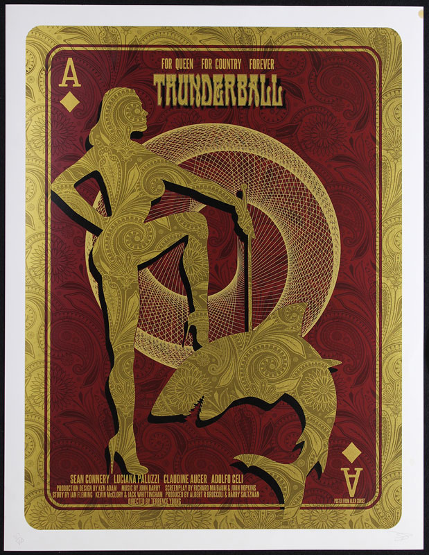 Alien Corset James Bond 007 - Thunderball Movie Poster