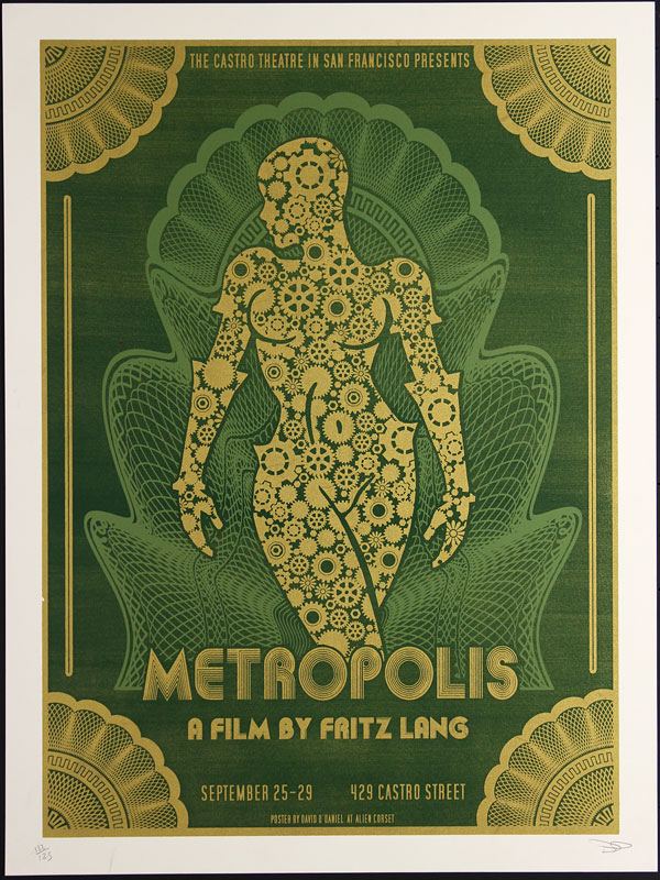 Alien Corset - David O'Daniel Fritz Lang Metropolis Movie Poster