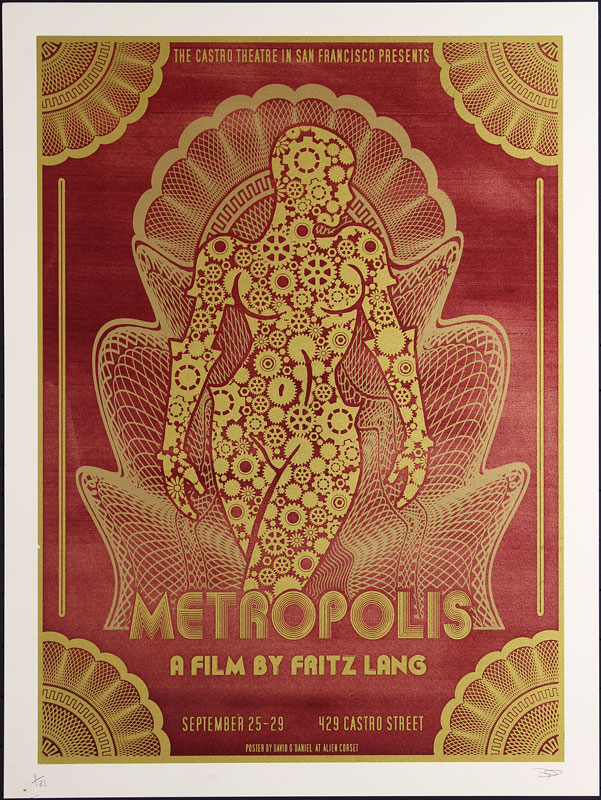 Alien Corset - David O'Daniel Fritz Lang Metropolis Movie Poster