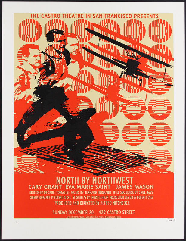 Alien Corset - David O'Daniel Alfred Hitchcock North By Northwest Movie Poster