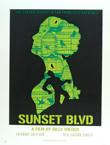 Alien Corset Sunset Boulevard Movie Poster