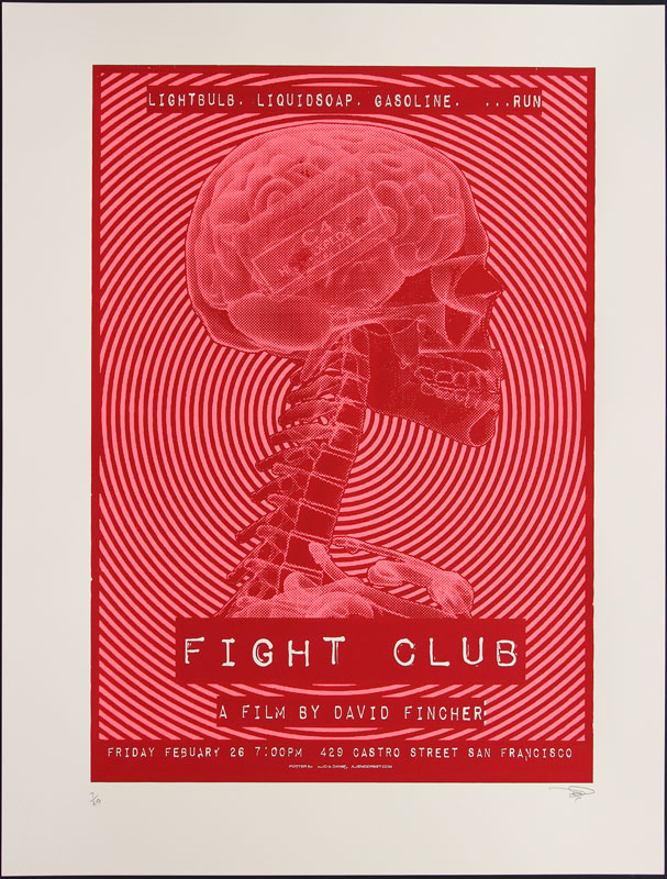 Alien Corset - David O'Daniel David Fincher Brad Pitt Fight Club Movie Poster