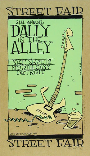 Glenn Barr Dally In The Alley Street Fair Poster