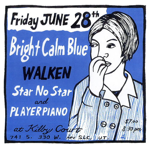 Leia Bell Bright Calm Blue Poster