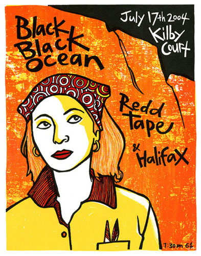 Leia Bell Black Black Ocean Poster