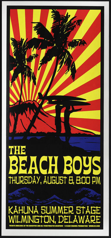 Scott Benge (FGX) Beach Boys Handbill