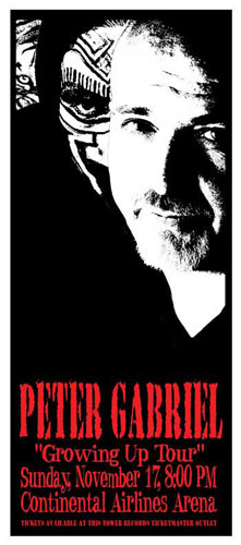 Scott Benge (FGX) Peter Gabriel Handbill