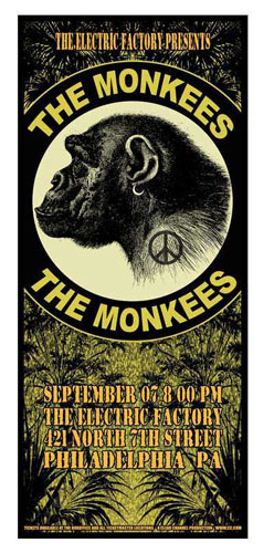 Scott Benge (FGX) The Monkees Handbill