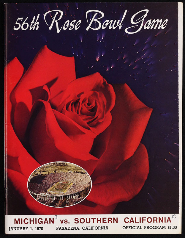 1970 Rose Bowl Michigan vs USC College Football Program