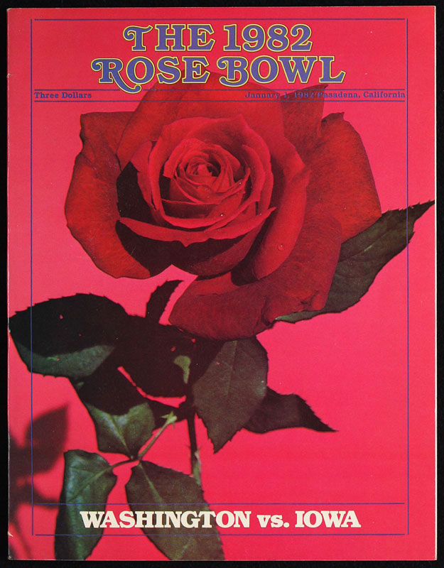 1982 Rose Bowl Washington vs Iowa College Football Program