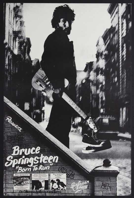 Bruce Springsteen Born To Run1980s bootleg printing Promo Poster