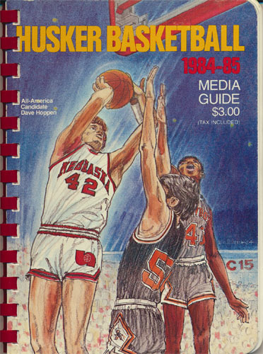 University of Nebraska Huskers 1984 -1985 College Basketball Media Guide
