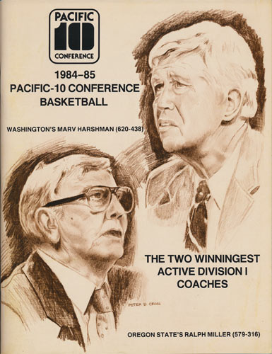 1984 - 1985 Pacific 10 Conference Pac-10 College Basketball Media Guide