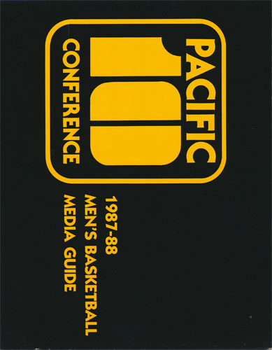 1987 - 1988 Pacific 10 Conference Pac-10 College Basketball Media Guide