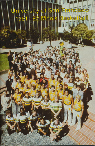 University of San Francisco Dons 1981 - 1982 College Basketball Media Guide