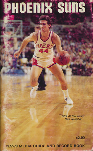 1977 - 1978 Suns Basketball Media Guide