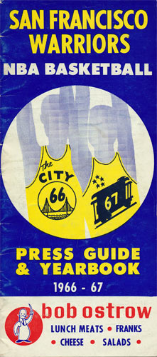 1966 - 1967 Warriors Basketball Media Guide