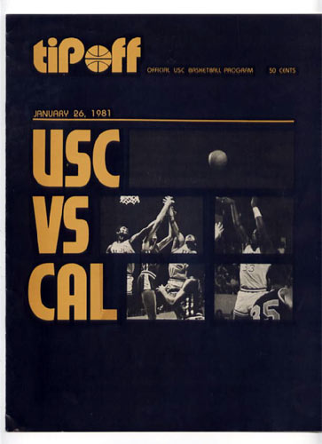 1981 USC vs Cal Program