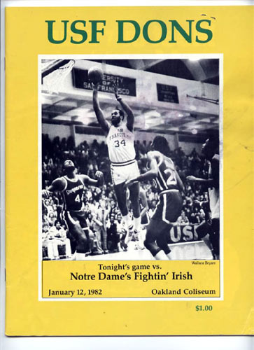1982 USF vs Notre Dame Program