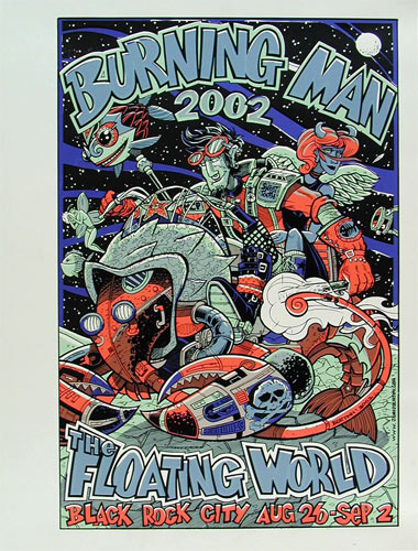 Jamie Burton Burning Man 2002 Poster