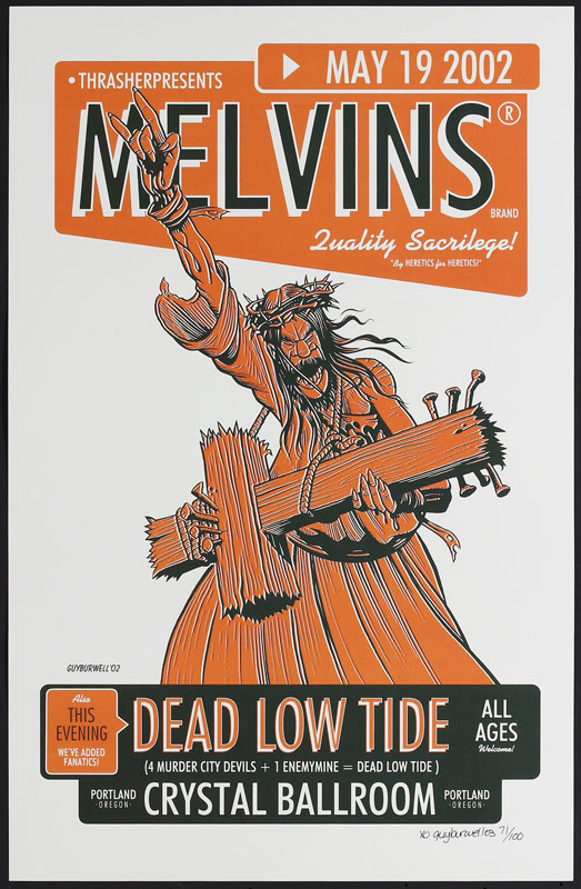 Guy Burwell Melvins Poster