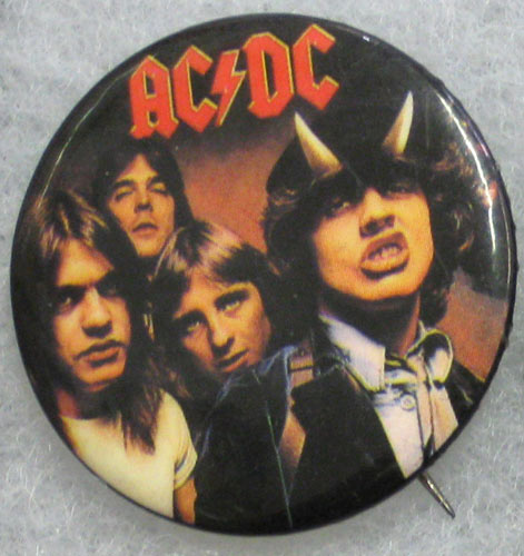 AC/DC Highway to Hell Color Lapel Button Pin