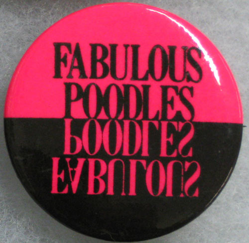 Fabulous Poodles Button Pin