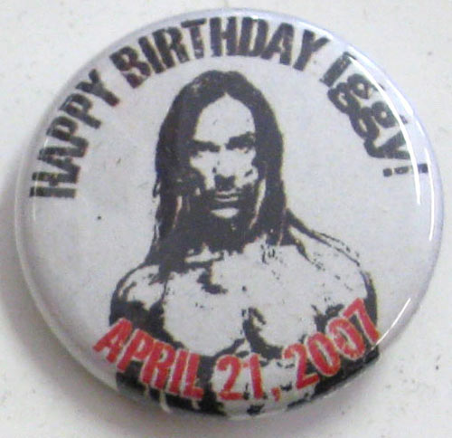 infrastruktur Antipoison Alle sammen Iggy Pop Happy Birthday Lapel Button Pin