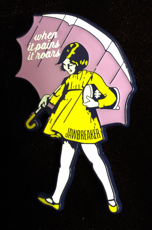 Jawbreaker When It Rains It Roars Enamel Clasp Back Pin