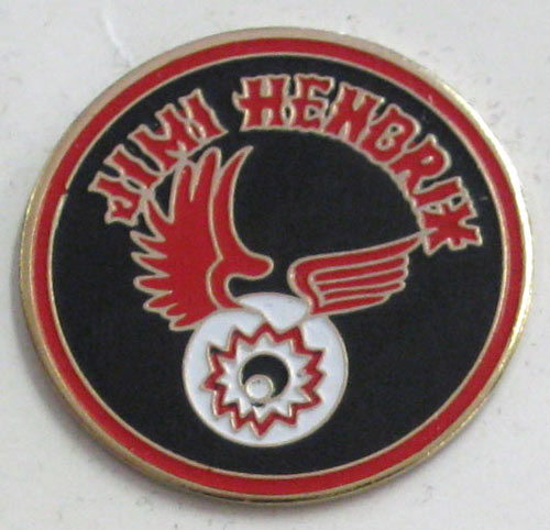 Jimi Hendrix Flying Eyeball Lapel Button Pin