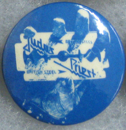 Judas Priest British Steel Button Pin