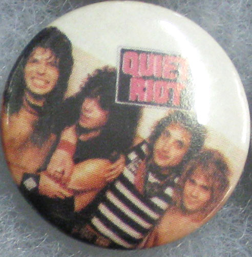 Quiet Riot Button Pin