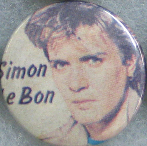 Simon Le Bon of Duran Duran Button Pin