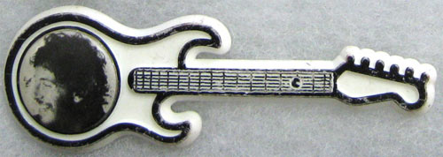 Bruce Springsteen Plastic Guitar Shaped Lapel Button Pin