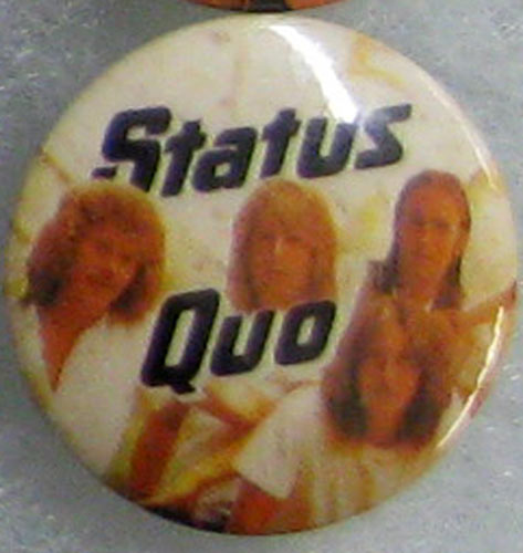 Status Quo Button Pin