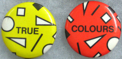 Split Enz - True Colours Button Pin