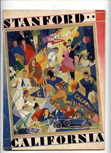 1928 Cal Stanford Big Game College Football Program