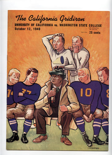 1940 Cal vs Washington State College Football Program