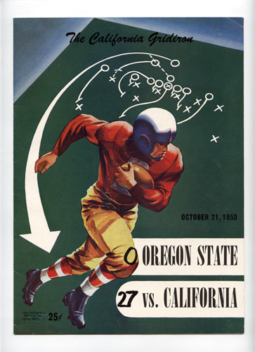 1950 Cal vs Oregon State College Football Program