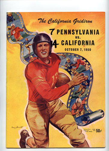 1950 Cal vs Pennsylvania College Football Program