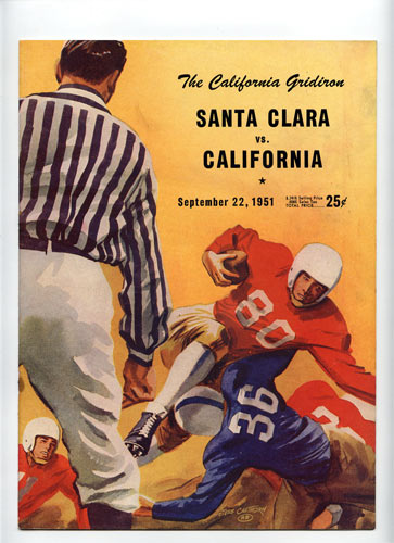 1951 Cal vs Santa Clara College Football Program